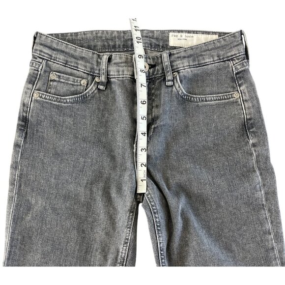 Rag & Bone Cate Mid Rise Ankle Skinny Jeans Colby Gray Size 26 Revolve $255 - Picture 8 of 16